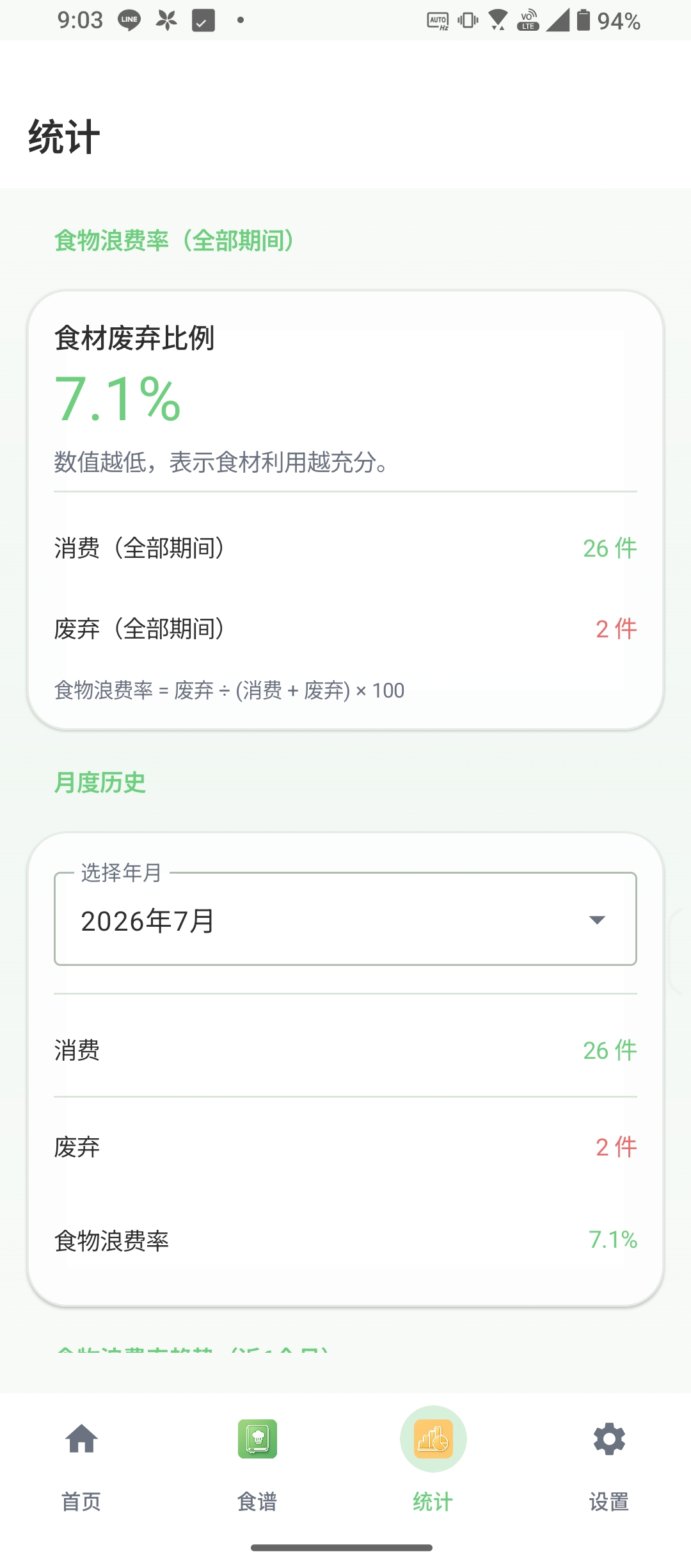 统计页面
